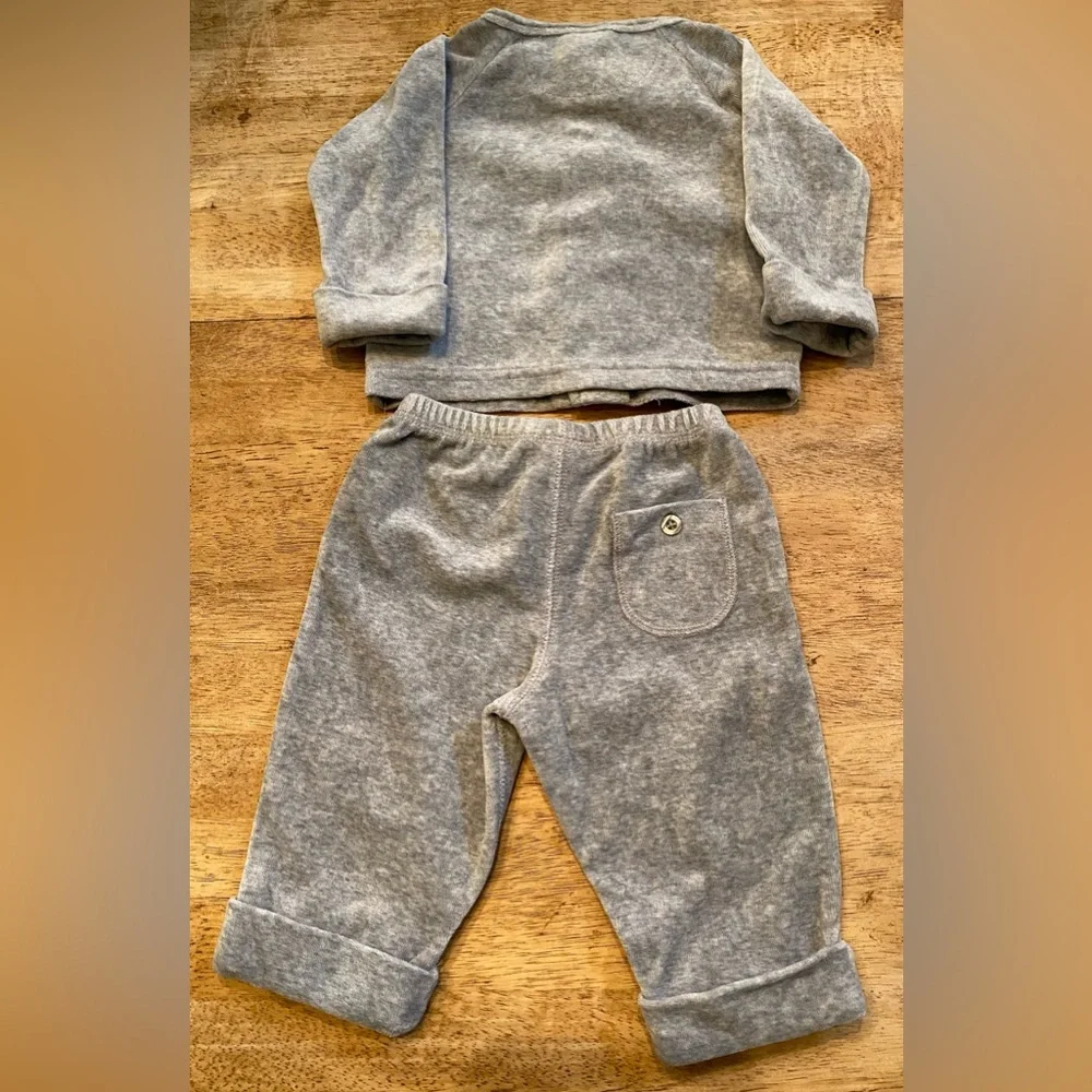 Vintage Baby‎ Gap 3-6 Months Gray 2 Piece Jogger Set